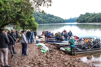 Campanha Lago Limpo mobiliza voluntários em Aratiba para preservação do Lago da UHE Itá