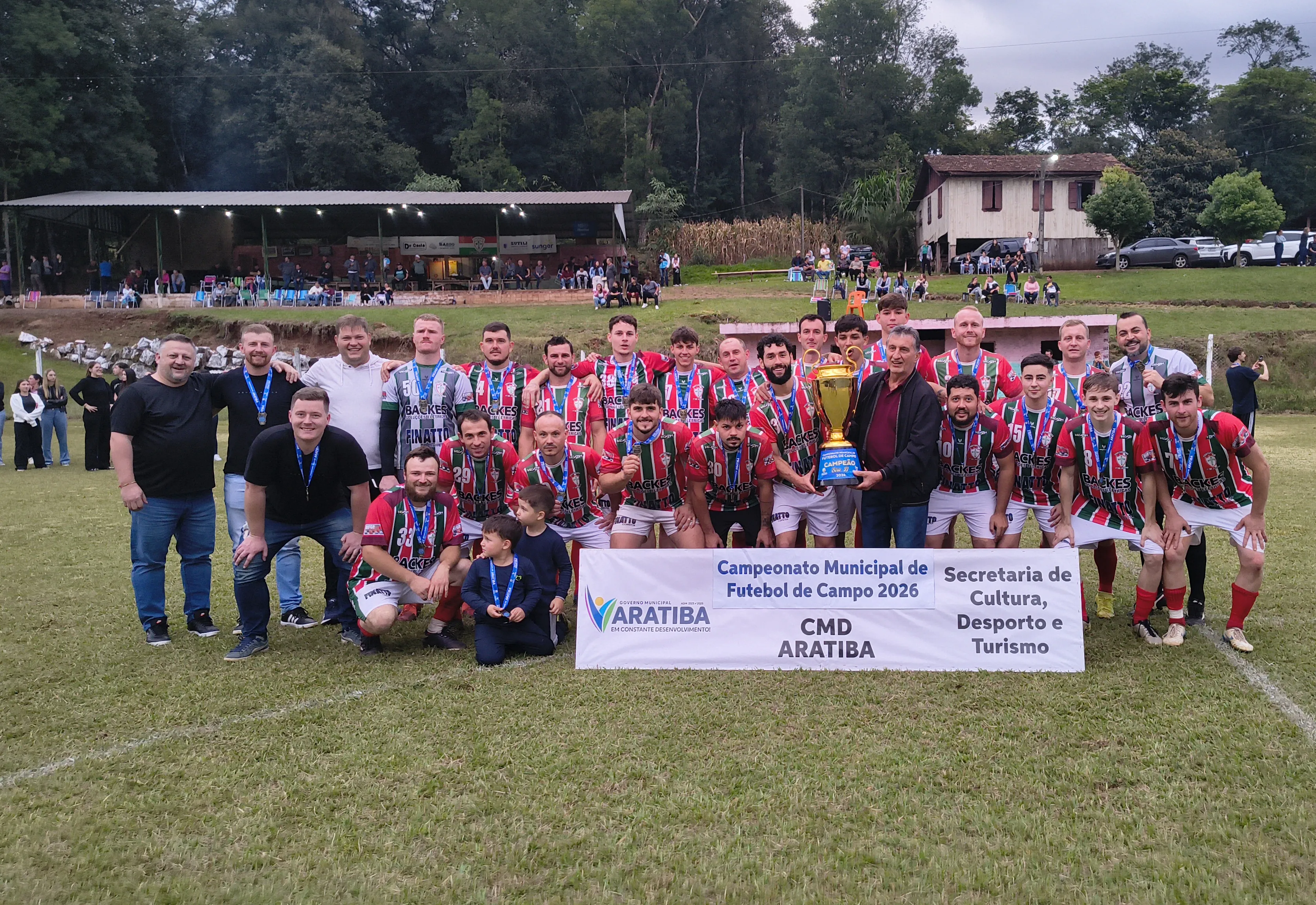Portuguesa do Primeiro de Junho é campeã do Municipal de Futebol de Campo de Aratiba na Série B